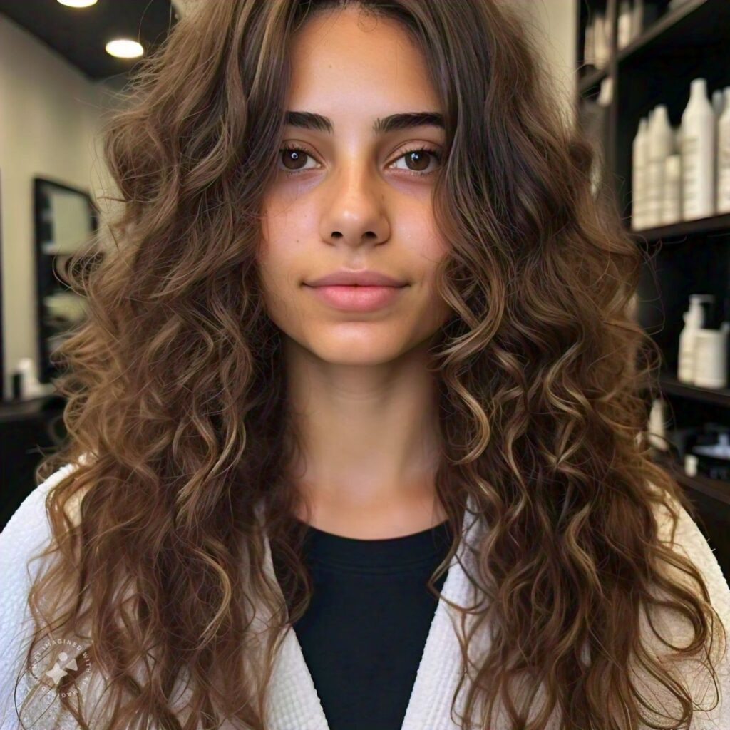 Curly hair keratin treatment